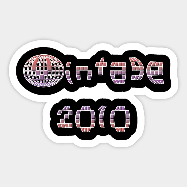 Vintage 2010 Sticker by Yoda